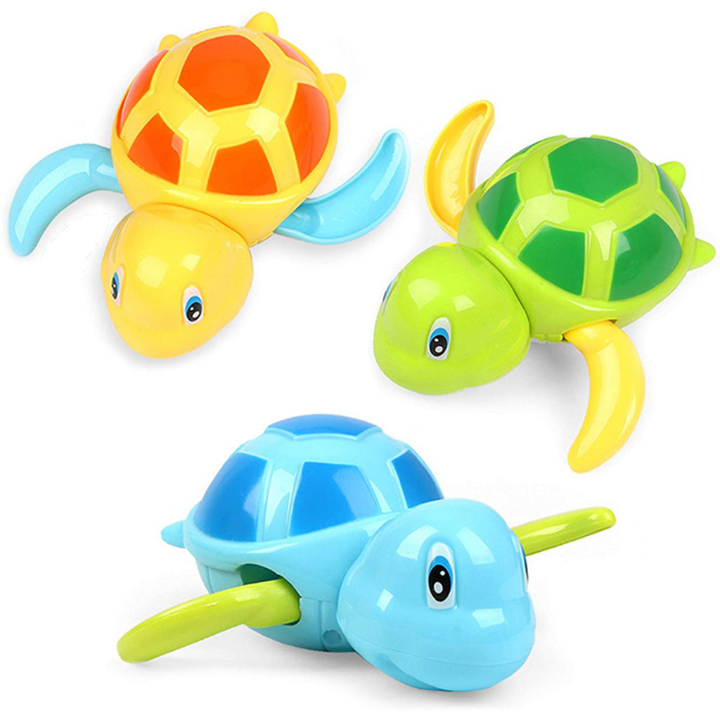 [Shiyan] mainan lucu hewan kura kura klasik mainan bayi swimming turtle toy mainan mandi