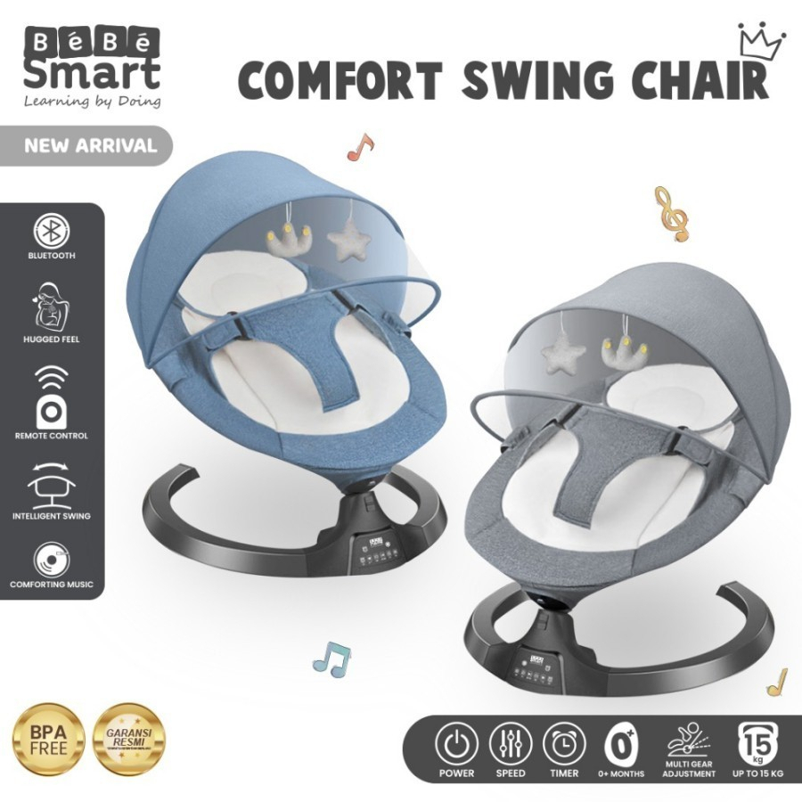 Bebe Smart Swing Chair Comfort / Ayunan Bayi Otomatis Bebe Smart