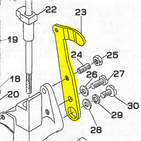 Pulley Pressing Plate 135-20309 Ori Taiwan Mesin Jahit Bartack YX-1850/LK-1850