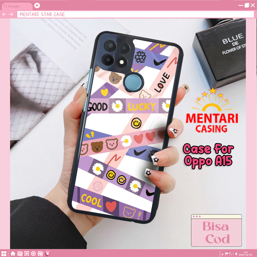 Case Oppo A15 Motif Terbaru Aesthestiker Lucu Aesthetic Bahan Softcase Hardcase Glossy Premium Kekin