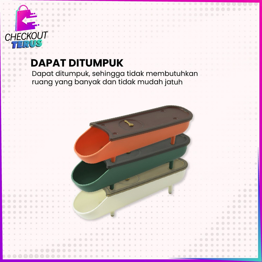 CT C861 Tempat Telur Ayam Estetik Kotak Penyimpanan Serbaguna Wadah Tempat Telor Storage Box Organizer Import