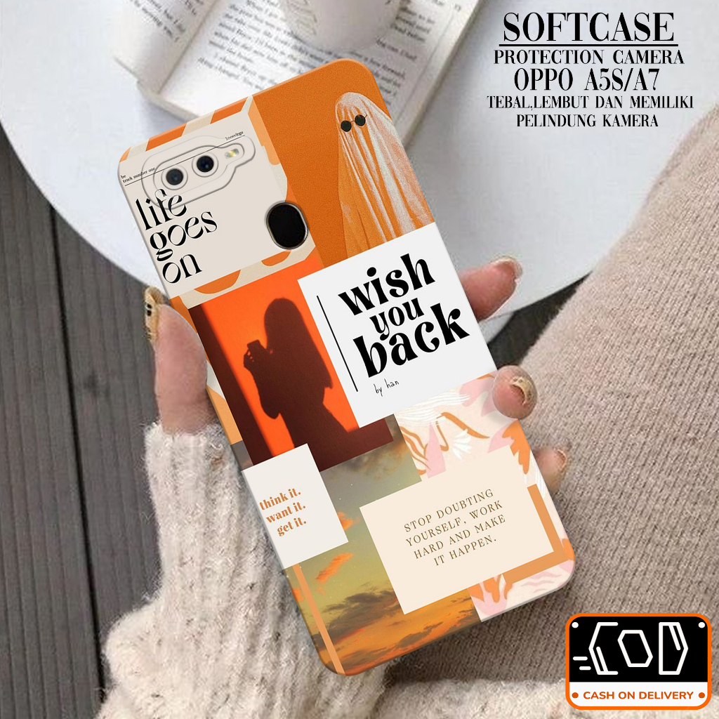 Softcase Oppo A5S/A7 Soft Protection Camera Case Oppo A5S/A7 Terbaru Pelindung Belakang Oppo A5S/A7 