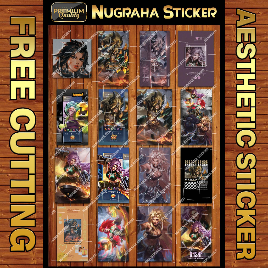 

(176 PCS) Sticker Masha MLBB (Sticker Mobile Legends)