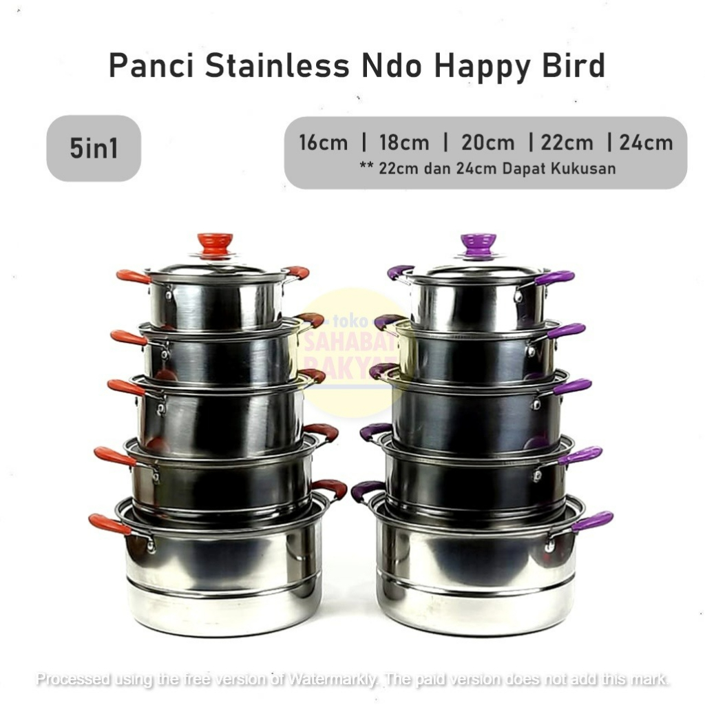 Panci Steamer Ndo Happy Bird 24 cm