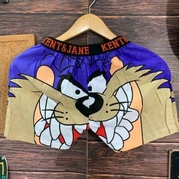 boxer dewasa karakter tazmania biru