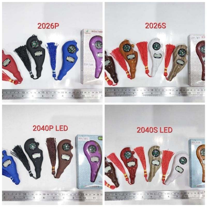 6buah Tasbih Digital Premium Compass Handle Gagang Belanja Souvenir Grosir