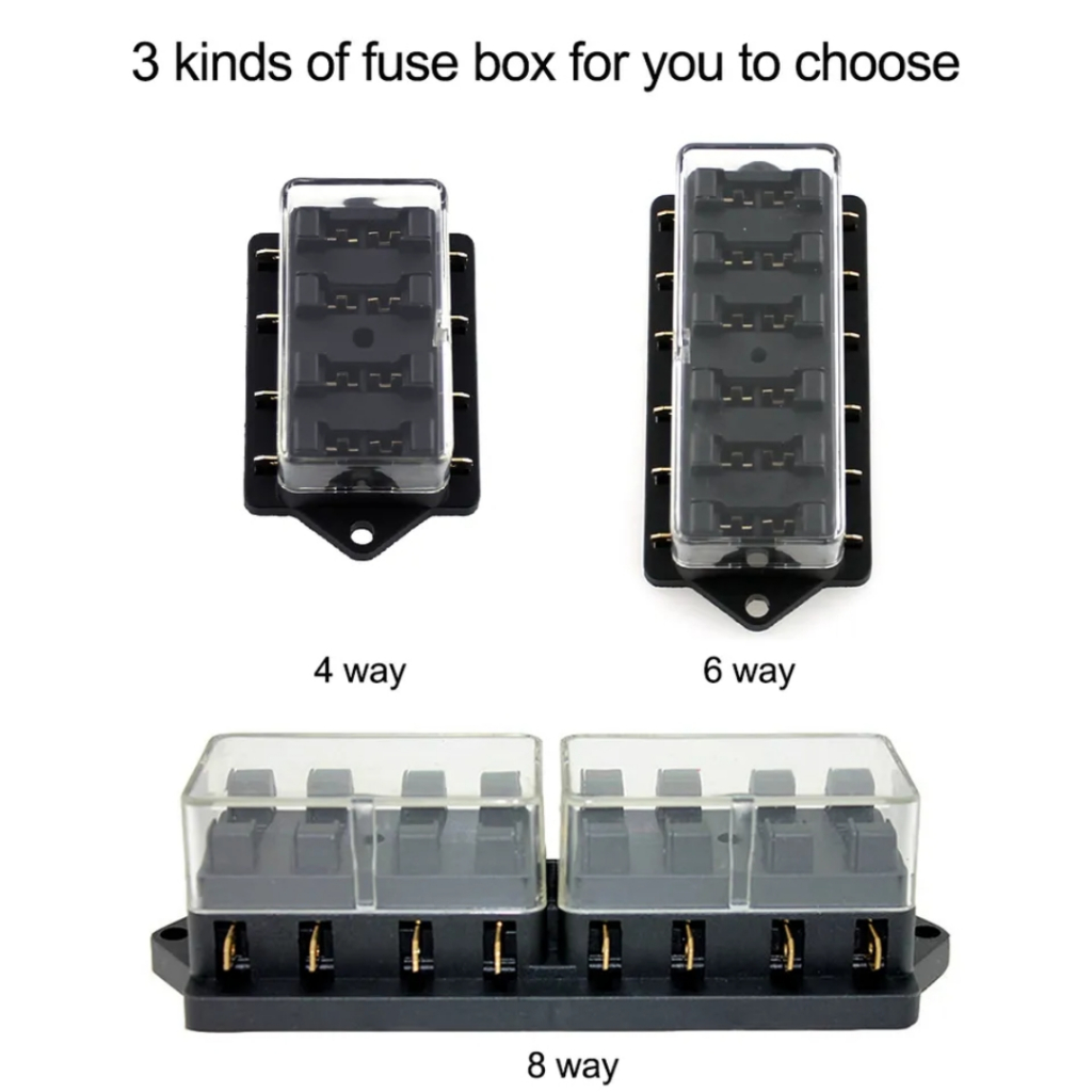 Fuse Holder 6 Way + Sekering Standard 6 pcs