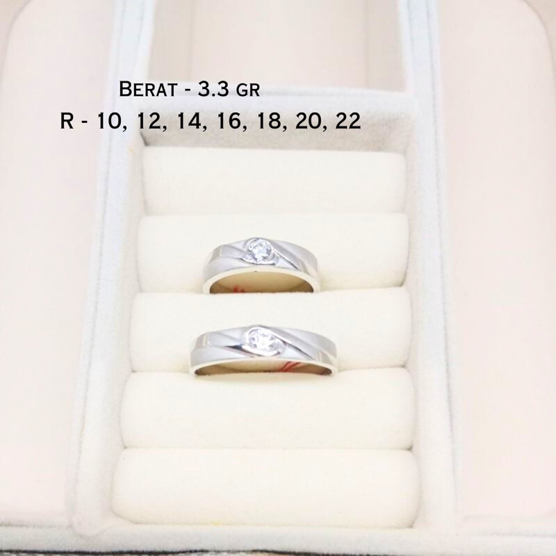 Cincin Nikah emas putih