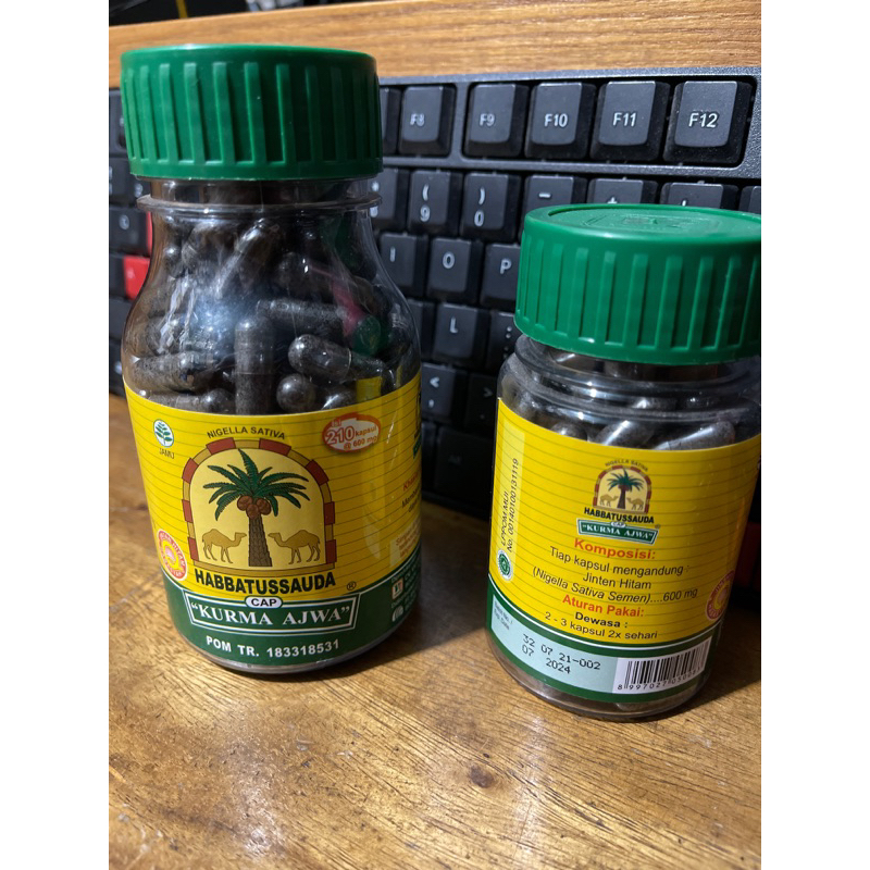 OBAT TRADISIONAL | Jamu JINTEN HITAM | HABBATUSSAUDA CAP KURMA AJWA | jinten hitam 210 CAPSUL | jint