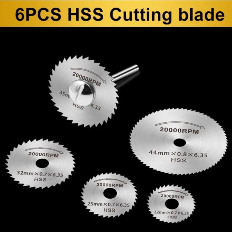 Taffware Mata Bor Mini Gerinda Kayu HSS 22/25/32/35/44 mm 5 PCS Mata Gergaji Mini Saw Blade