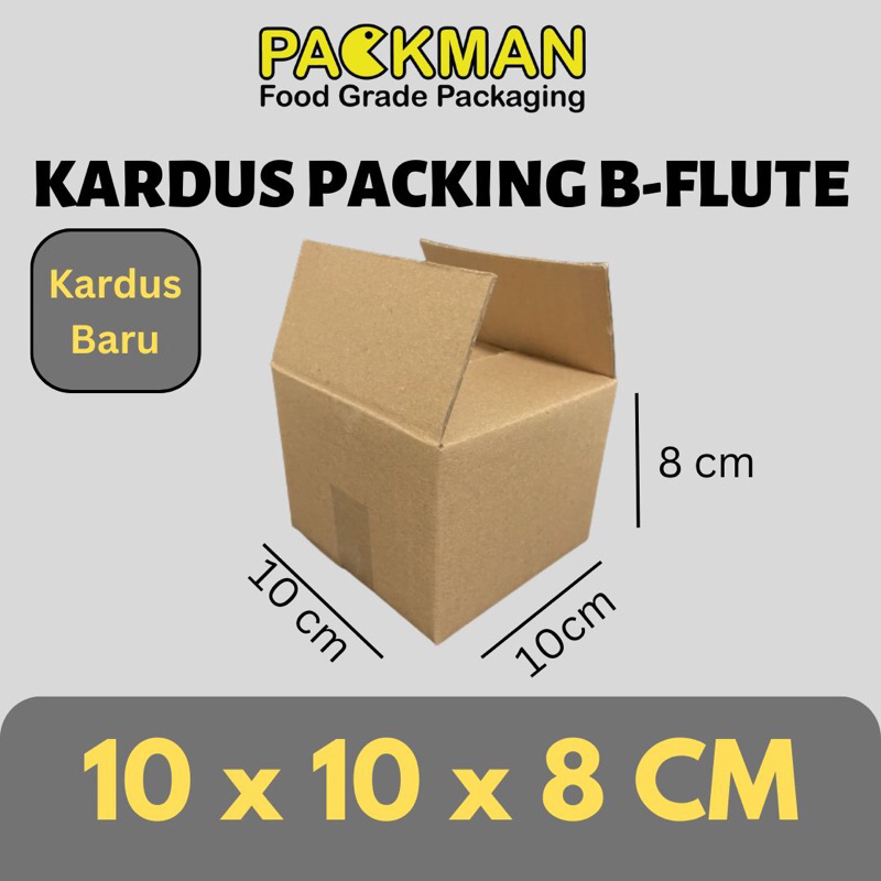 

KARDUS PACKING 10x10x8 cm / BOX KARTON CORUGATED B-FLUTE / PACKING ONLINE