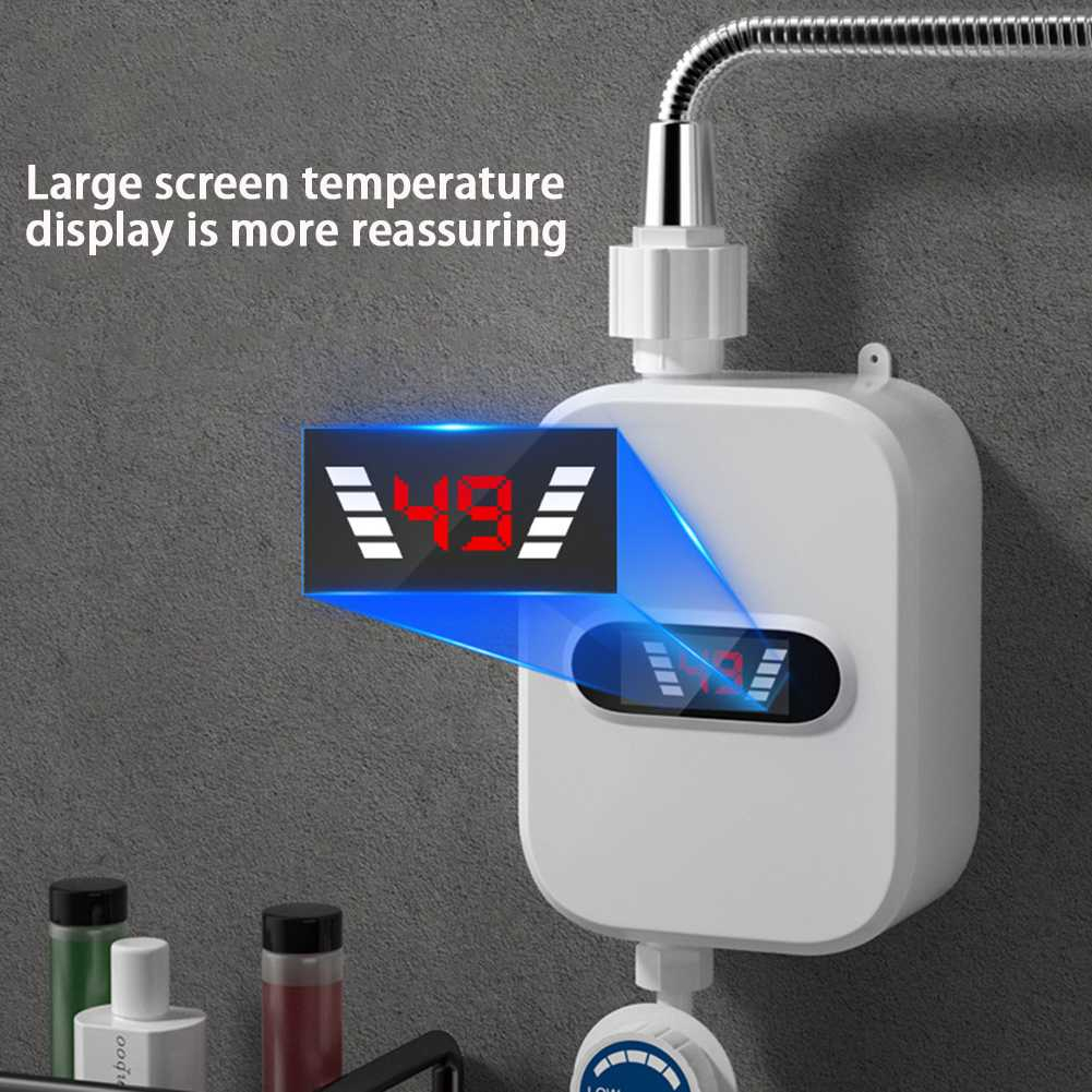 VLRT Shower Mandi Instant Electric Water Heater Digital Display - RX-021