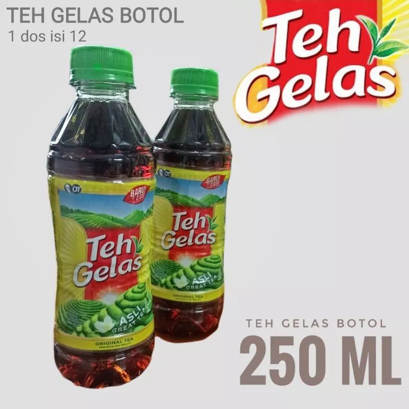 

TEH GELAS BOTOL 250ML 1DUS ISI 12