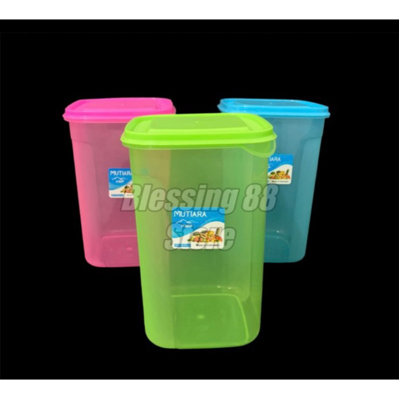Toples Kotak KMP Zayn 1000ml BPL034 / Toples Kue Serbaguna 1kg / Toples plastik warna serbaguna / to