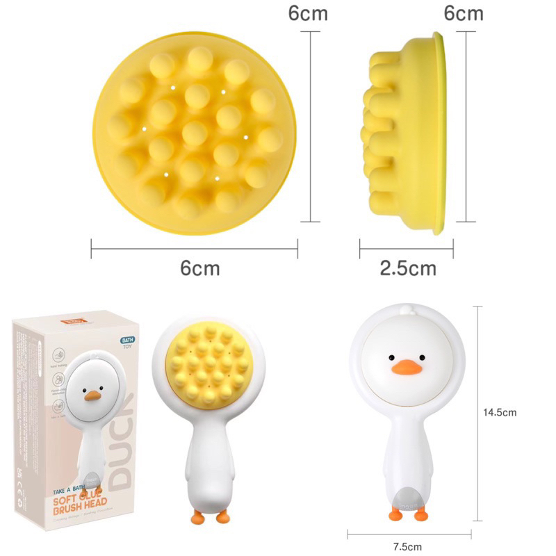 children shower toys silicone brush sikat badan mainan waktu mandi anak