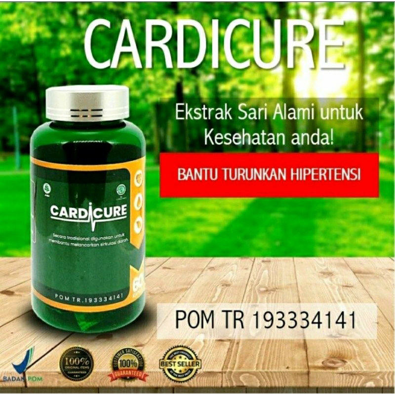 CARDICURE ORIGINAL OBAT KOLESTEROL DAN JANTUNG HERBAL DAN BPOM