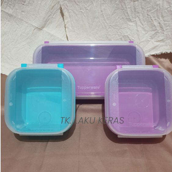Tupperware Signature Line set (3) - set wadah penyimpanan serbaguna