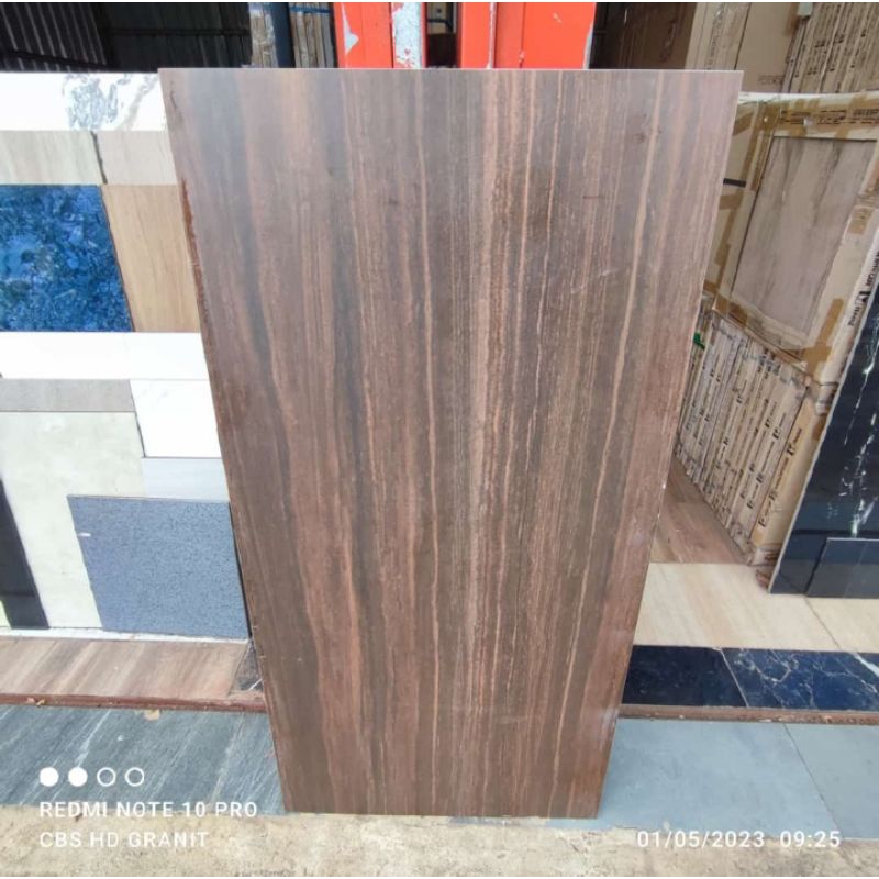 Granit 60x120 motif kayu brown elmood