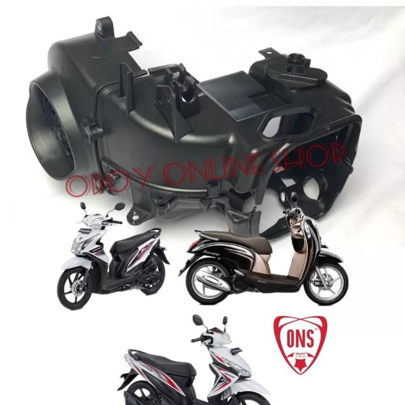 Cover kondom tutup blok mesin honda Beat fi Scoopy fi Vario 110 fi starter kasar 2012 2013 2014