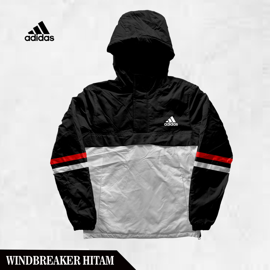 Jaket Windbreaker / Jaket Parasut Pria / Windbreaker Jacket Troveast Adidas / MTBS Mothbless Windbre