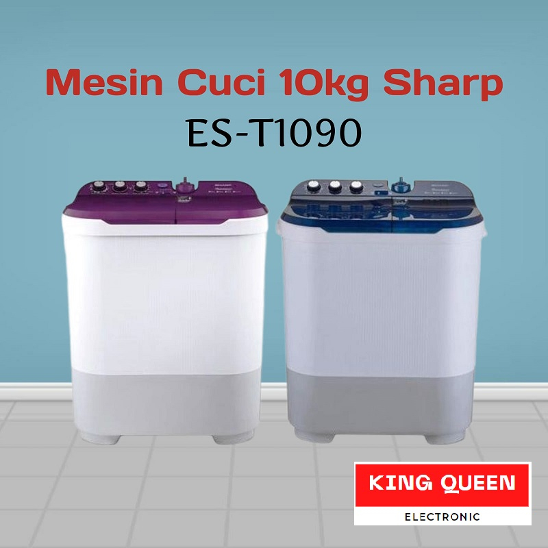 Mesin Cuci 10 Kg Sharp Dolphinwave ES-T1090