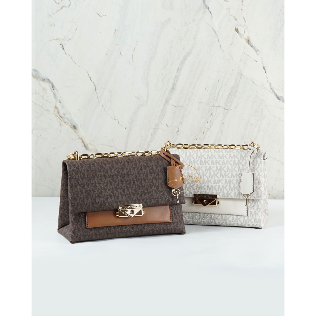 michael kors cece md flap pkt shoulder (authentic / original )