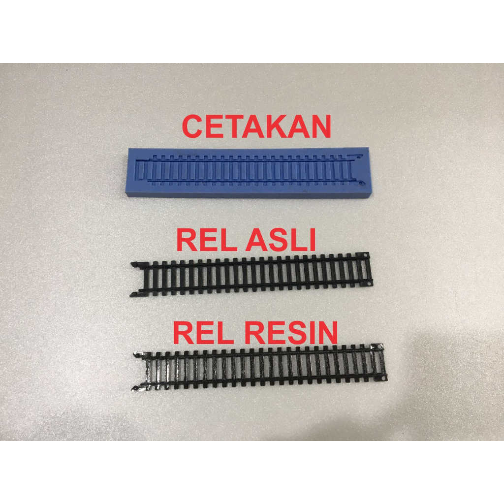 CETAKAN SILIKON  REL KERETA RAIL KING