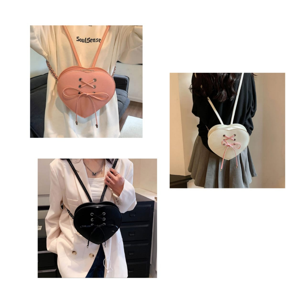 [IYU] ICT04 - EMILY BACKPACK / TAS WANITA/ TAS RANSEL/ MINI BACKPACK/ HAND BAG/ JINGLEBAG/ JINGLE BA