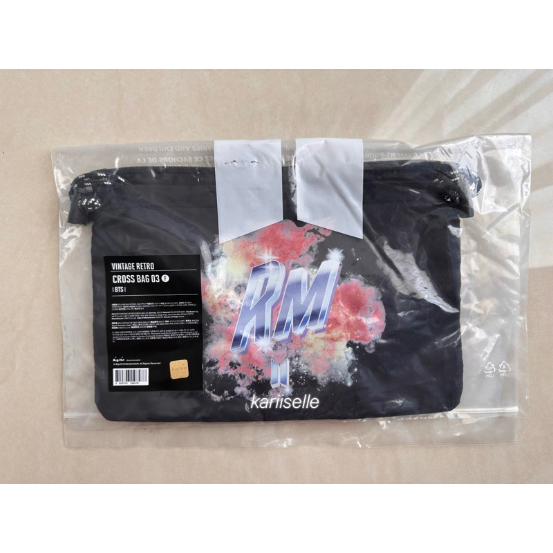 BTS RM VINTAGE RETRO CROSS BAG pc photocard 03 md merchandise us kr pop up store official original