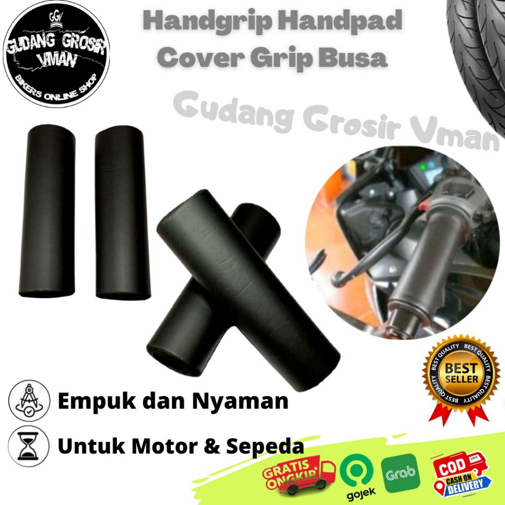 Busa Handle Grip Motor or Sepeda Universal Empuk Busa Stang HanFat Hand Grip Busa Grip