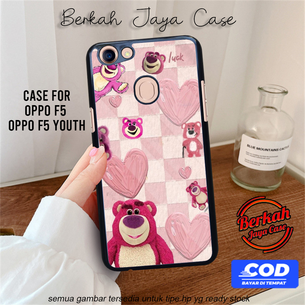 Berkah Case Oppo F5 Oppo F5 Youth Pelindung Hp Motif PINKYBERCase Lucu Casing Hp Keren Case Hardcase