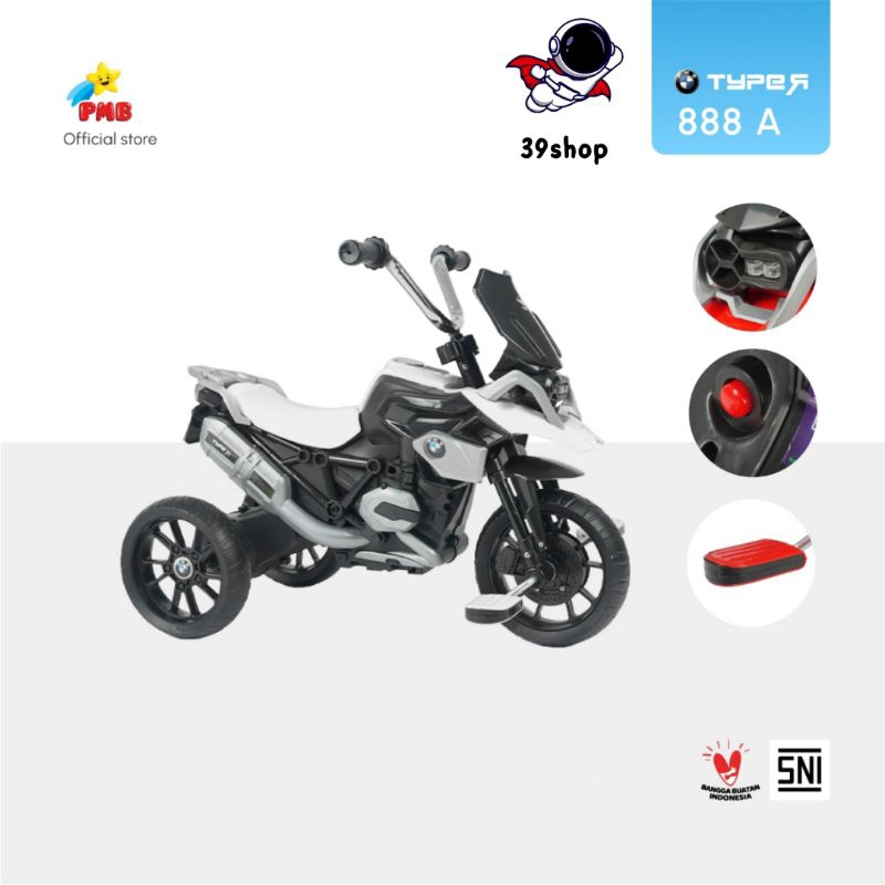 Mainan Motor Aki Anak M-888 / Motor Pancal M-888A