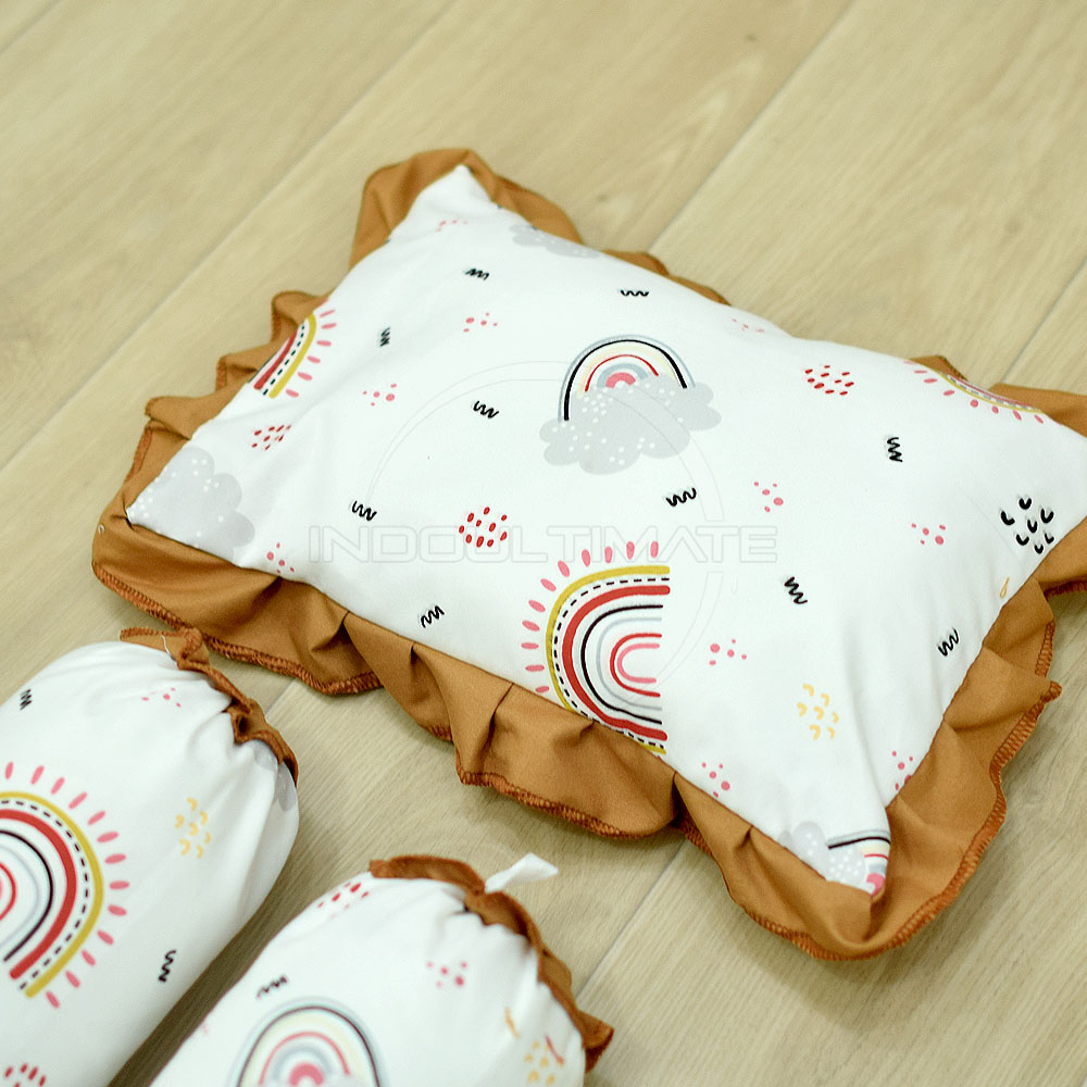 2in1 Set Bantal Guling Bayi Anti Peyang Set Perlengkapan Tidur Bayi BGS-02 SP-016-BT