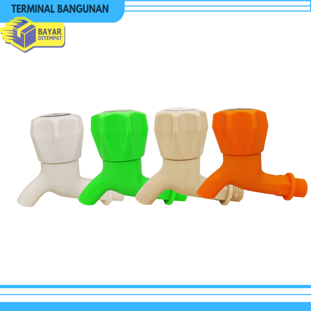 Kran PVC Tembok Jumbo 1/2 Inch CAMEL Keran Mahkota Warna EF tembok