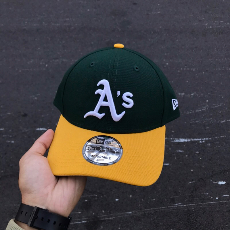 New Era 9forty Cap - Oakland Athletics Green Yellow OTC Original 100%