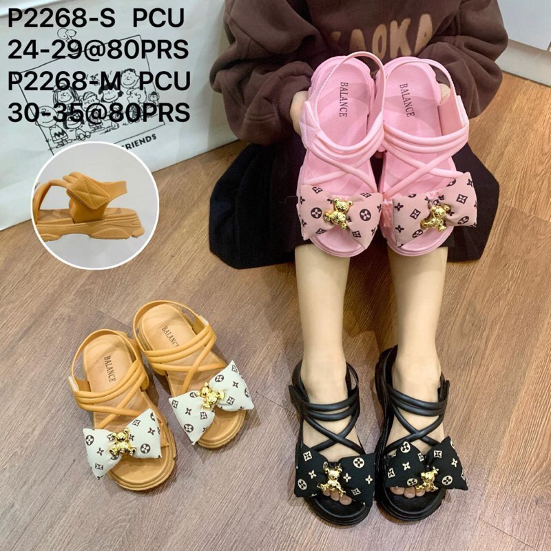 Sandal Jelly Anak Balance P2268-S Sandal Tali Motif Pita Kain ELVE Terbaru