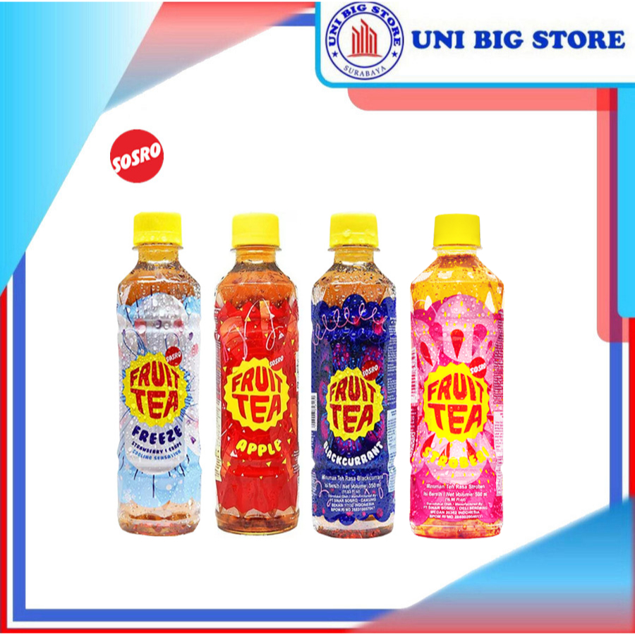 

Sosro Fruit Tea Freeze Blackcurrant Apel Bottle Stroberi 350 ml Teh Botol