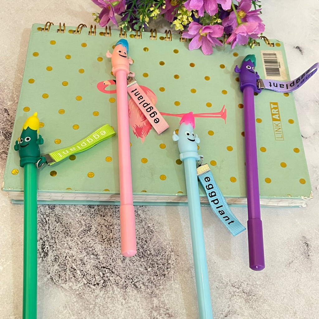 

Pen Gel bentuk Terong Mewah Limited Edition ready 4 Warna Kualitas Premium / Pulpen Gel Terong Eggplant tinta hitam Stationary Sekolah dan Kantor bisa COD