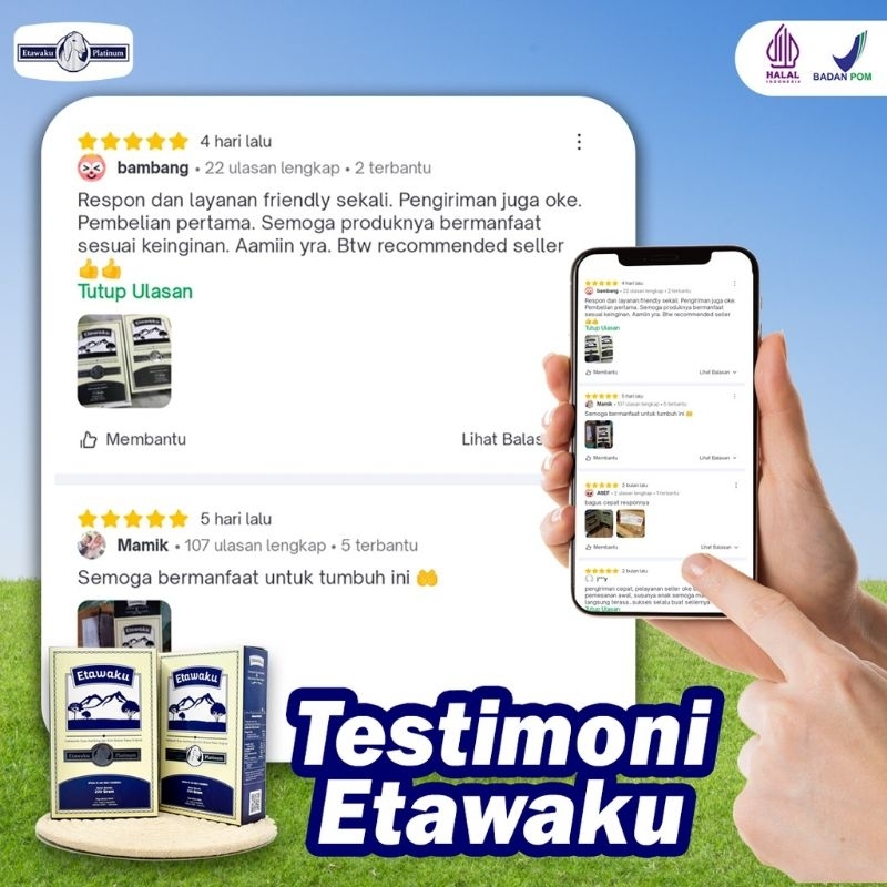 Etawaku Platinum Susu Kambing Etawa 100% Murni Rendah Gula Bebas Pengawet Bantu Atasi Masalah Sakit Sendi dan Pernafasan