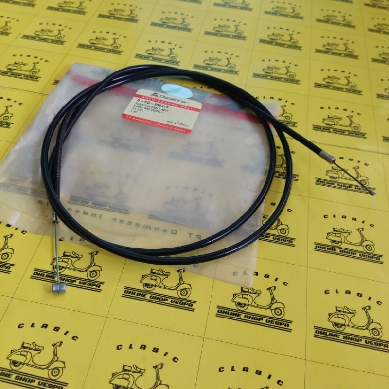 Kabel Gas Vespa Excel / Kabel Slongsong Gas Vespa / Kabel Gas Komplit Vespa Danmotor