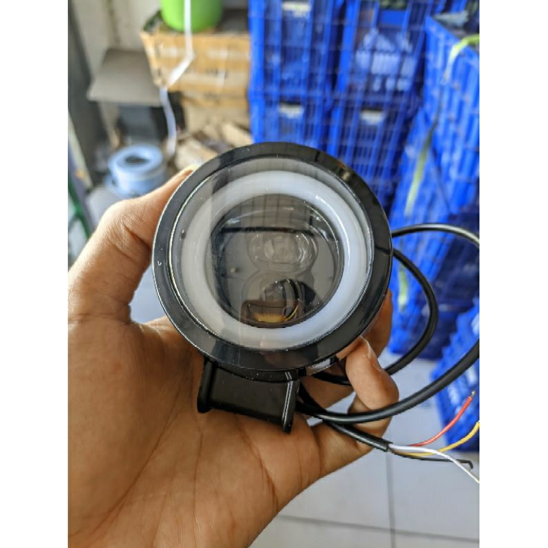 lampu tembak bulat LED 2 mata