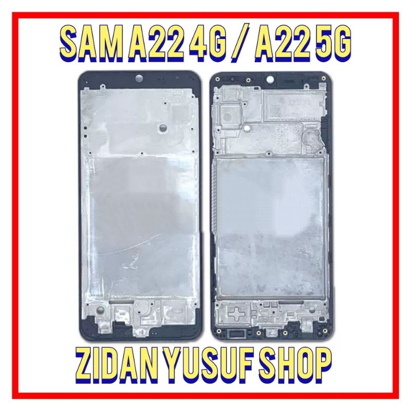 MIDDLE FRAME BAZEL BEZZEL TULANG TATAKAN LCD SAMSUNG A22 5G / A22 4G ORIGINAL