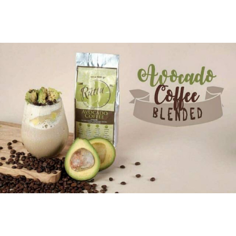 RATTU BEVERAGE AVOCADO COFFEE 500 GR POWDER PREMIUM