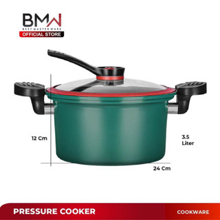 HELLO_Panci Presto Pressure Cooker Pot Totipotent 3.5 Liter pelunak Daging Anti Lengket