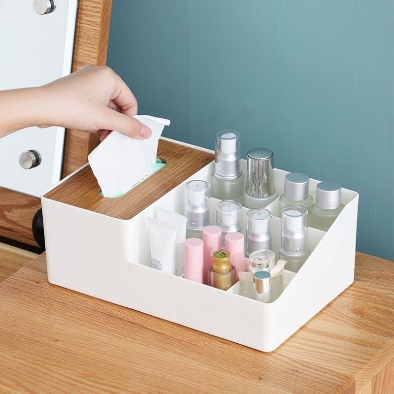 Kotak tissue  Box storage plastik Box organizer tempat penyimpanan