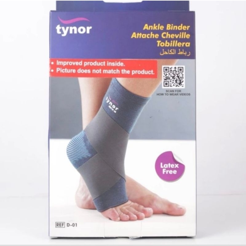 tynor ankle binder D-01 angkel velcro engkel support pergelangan kaki