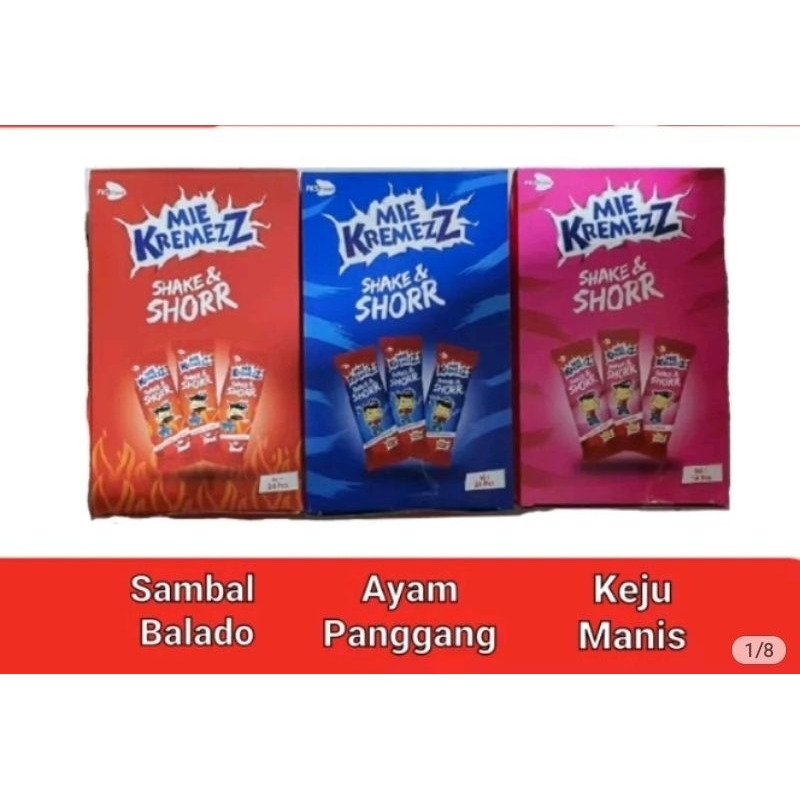 

N_S_Y Mie Kremezz shake and shorr Shorr shor 16gr x 21 pcs