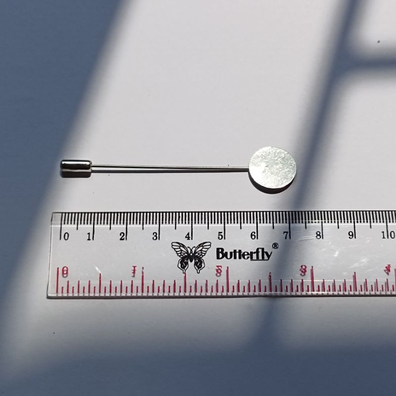 1pcs bahan craft peniti tuspin plat panjang 8cm bahan aksesoris