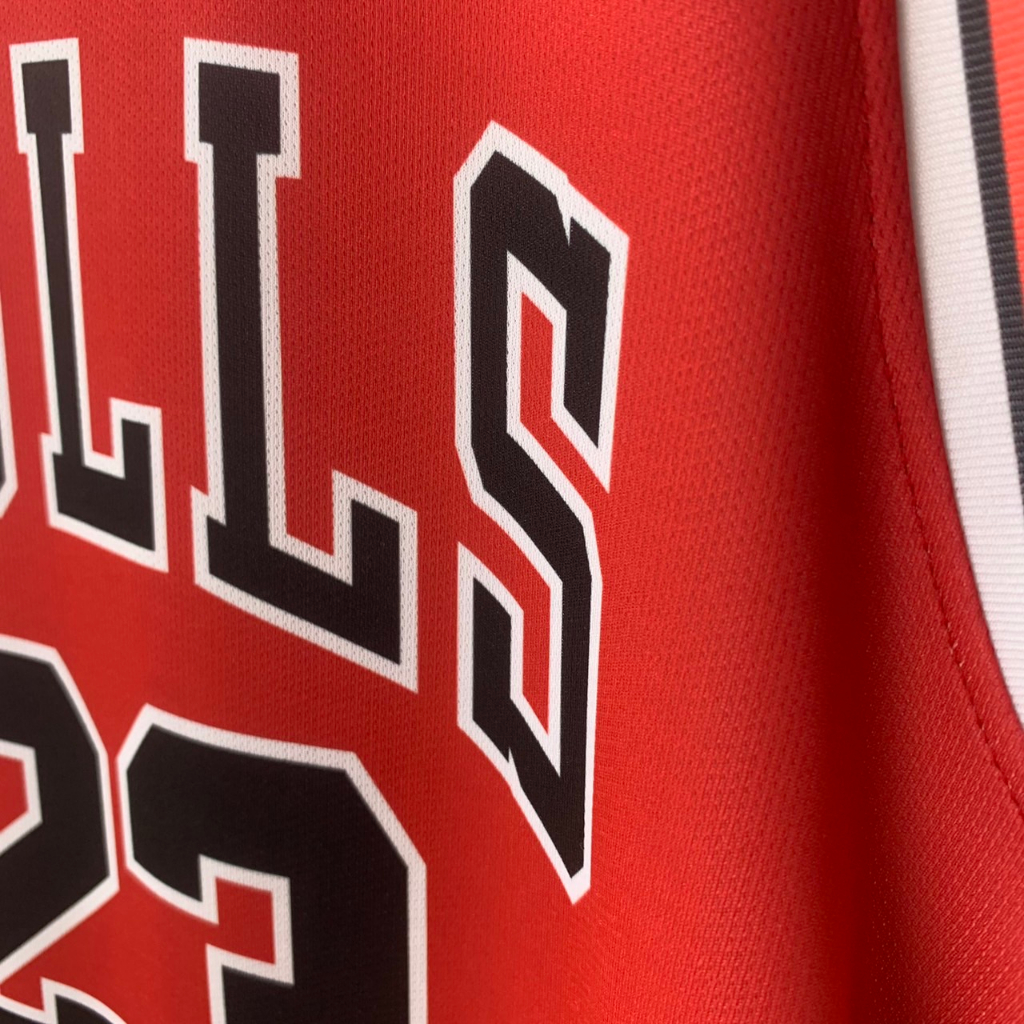 JERSEY BASKET MICHAEL JORDAN #23 CHICAGO BULLS MERAH RED NBA SWINGMAN REVO REVO30 KAOS GAMETIME BAJU ATASAN