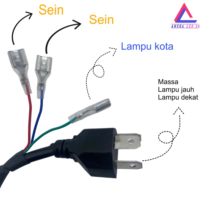 Lampu Daymaker 7 inchi 2 Warna Bulat